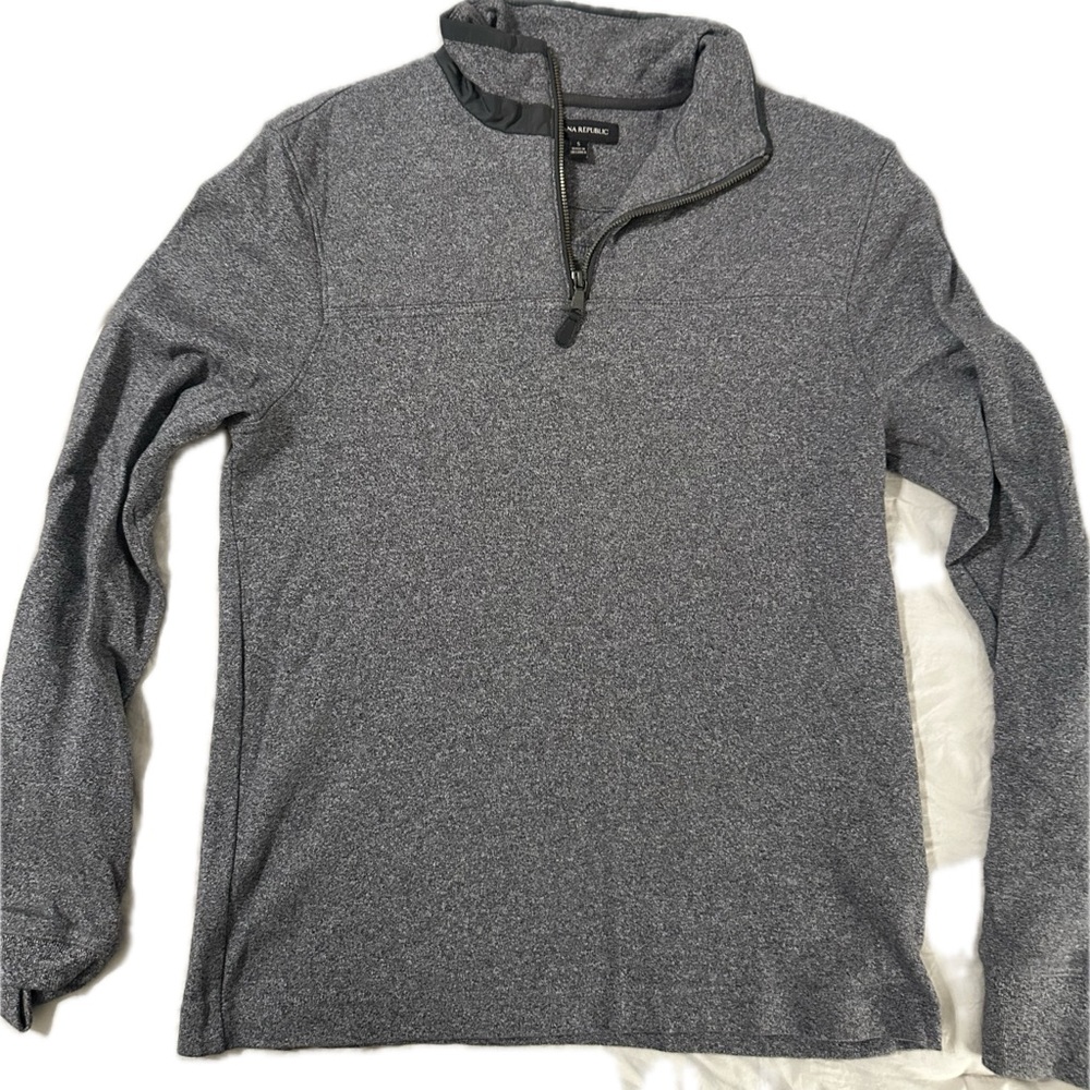 Banana Republic | Men's Charcoal 1/4 Zip Sweater | Size Small |